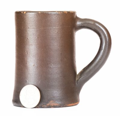 Rare "D Ack / Mooresburg, PA" Albany-Slip-Glazed Stoneware Mug