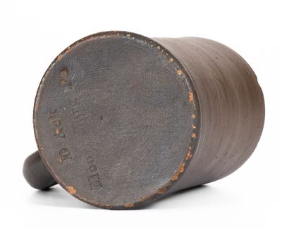 Rare "D Ack / Mooresburg, PA" Albany-Slip-Glazed Stoneware Mug