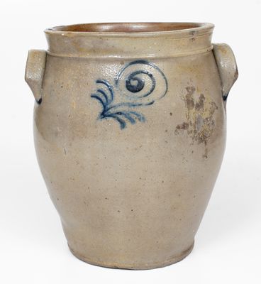 Rare 1812 Stoneware Jar attributed to Howe and Clark, Athens, New York