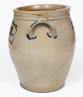 Rare 1812 Stoneware Jar attributed to Howe and Clark, Athens, New York