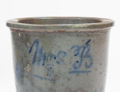 Very Rare Stoneware Presentation Flowerpot, Inscribed 