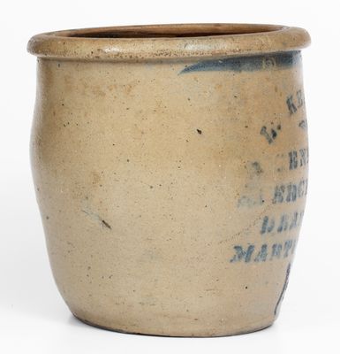 Martinsburg, West Virginia Stoneware Advertising Jar