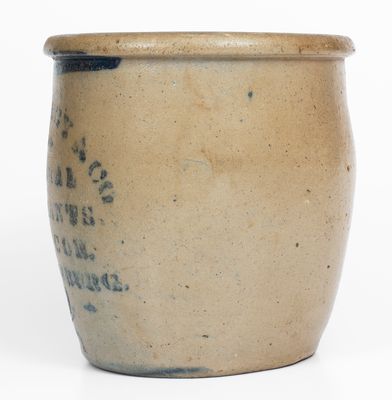 Martinsburg, West Virginia Stoneware Advertising Jar