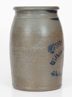 Two-Gallon Wilkinson & Fleming / Shinnston W. VA. Cobalt-Decorated Stoneware Jar