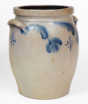 Four-Gallon JOHN BELL / WAYNESBORO, Pennsylvania Stoneware Jar