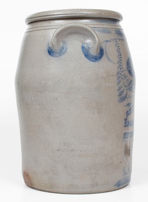 Fine EXCELSIOR WORKS / Isaac Hewitt, Jr. / RICES LANDING, PA Six-Gallon Stoneware Jar