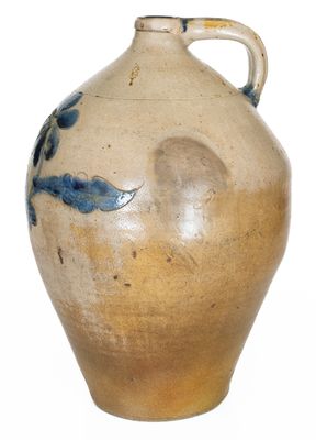 Albany, New York Stoneware Jug w/ Incised Daisy Decoration, circa 1815