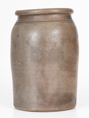 Rare One-Gallon Ravenswood, WV Stoneware Advertising Jar, circa 1875