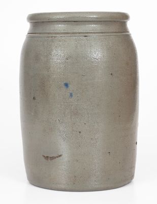 JAS. HAMILTON & CO. / GREENSBORO / PA Two-Gallon Cobalt-Decorated Stoneware Jar