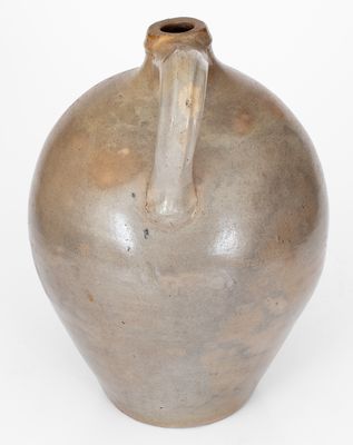 Rare Two-Gallon Stoneware Jug with Incised Eagle, Fish, and Bird Decorations, circa 1825