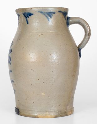 Two-Gallon Stoneware Pitcher w/ Cobalt Floral Decoration, attrib. Richard C. Remmey, Philadelphia