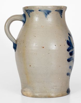 Two-Gallon Stoneware Pitcher w/ Cobalt Floral Decoration, attrib. Richard C. Remmey, Philadelphia