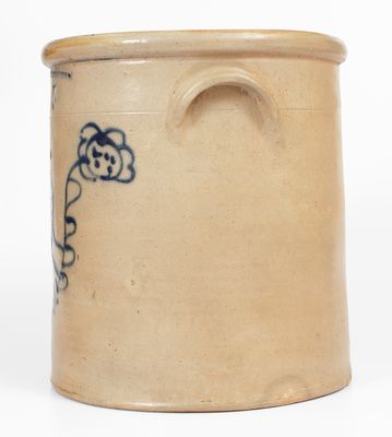 Five-Gallon W. ROBERTS / BINGHAMTON, NY Stoneware Bird Crock