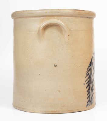 Five-Gallon W. ROBERTS / BINGHAMTON, NY Stoneware Bird Crock