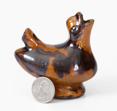 Glazed Redware Bird Whistle, probably Pennsylvania, 19th century