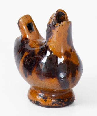 Glazed Redware Bird Whistle, probably Pennsylvania, 19th century