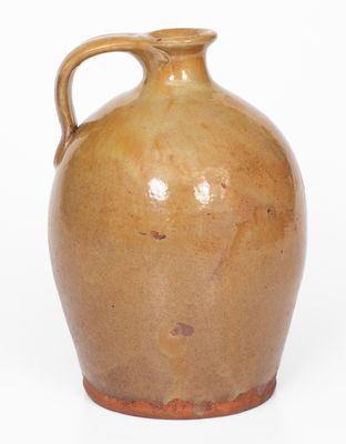 Glazed New England Redware Jug, early to mid 19th century