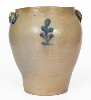 Attrib. David Clark, Cornwall, NY Stoneware Jar, circa 1810