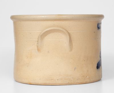 One-and-a-Half-Gallon J NORTON & CO / BENNINGTON, VT Cake Crock w/ Bird Decoration