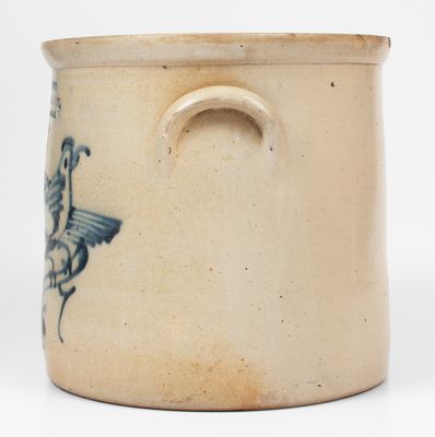 Three-Gallon NEW YORK / STONEWARE CO. / FORT EDWARD, N.Y. Stoneware Bird Crock