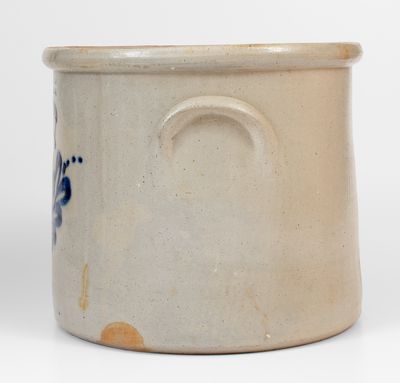 Four-Gallon F.B. NORTON & CO / WORCESTER, MASS. Stoneware Parrot Crock, 1858-77