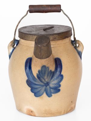 COWDEN & WILCOX / HARRISBURG, PA Stoneware Batter Pail, circa 1865