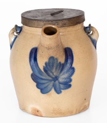 COWDEN & WILCOX / HARRISBURG, PA Stoneware Batter Pail, circa 1865