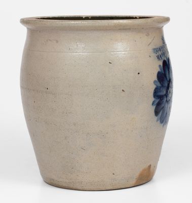 COWDEN & WILCOX / HARRISBURG, PA One-and-a-Half-Gallon Stoneware Jar