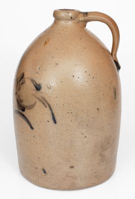 Exceedingly Rare M. & T. MILLER / NEWPORT, PA Stoneware Jug w/ Civil War Soldiers Decoration