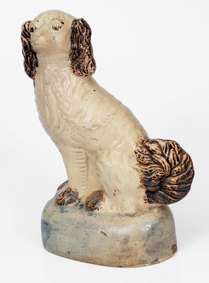 Rare Stoneware Spaniel, Anna Pottery / Texarkana Pottery School