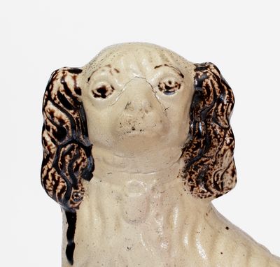 Rare Stoneware Spaniel, Anna Pottery / Texarkana Pottery School