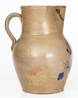 Exceptional Stoneware Pitcher w/ American Flag Design