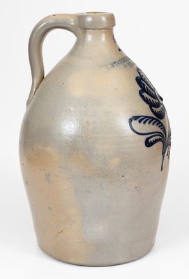 F. STETZENMEYER & G. GOETZMAN / ROCHESTER, N.Y. Two-Gallon Stoneware Jug, 1853-60