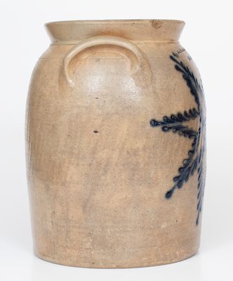 Rare T. HARRINGTON / LYONS Stoneware Jar w/ Starface Decoration