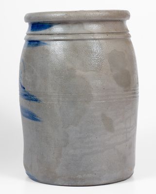 2 Gal. Greensboro, PA Stoneware Jar w/ Elaborate Freehand Cobalt Decoration