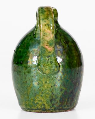 Fine Miniature Copper-Glazed Redware Jug, probably William Eby, Conestoga, Ontario, Canada