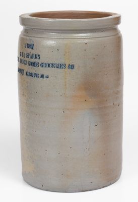 Rare LOCUST GROVE, MD Eastern Shore Advertising Jar Marked P. HERRMANN / BALTO.