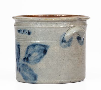 Rare and Fine D. ACK, Mooresburg, PA Miniature Stoneware Crock