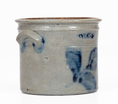 Rare and Fine D. ACK, Mooresburg, PA Miniature Stoneware Crock