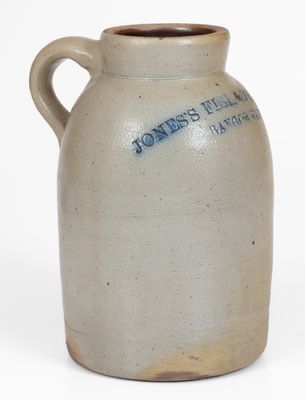 Rare JONES S FISH & OYSTER HOUSE / BANGOR, MAINE Stoneware Oyster Jar