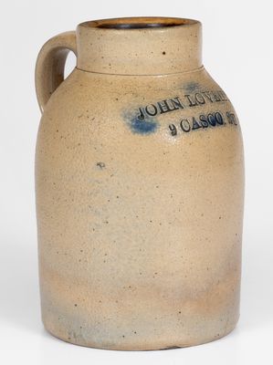 JOHN LOVEITT & CO. / 9 CASCO ST. Stoneware Oyster Jar