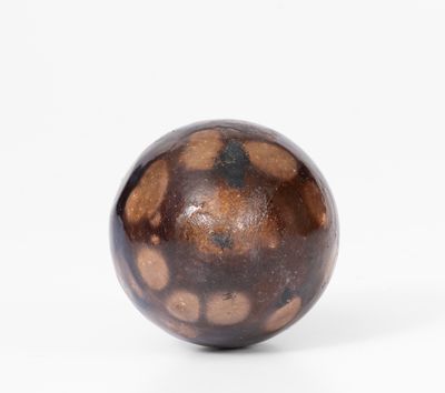 Unusual Albany-Glazed Stoneware Egg, probably Ohio origin