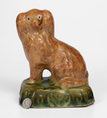 Unusual E. HOUGHTON & CO. / DALTON, OHIO Stoneware Spaniel