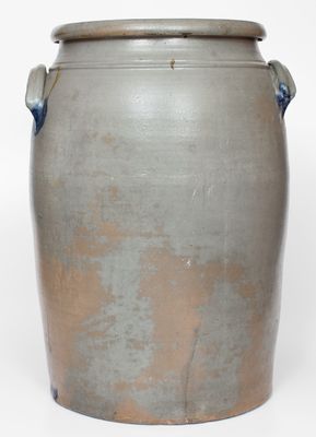 Rare and Fine 20 Gal. Stoneware Jar w/ Elaborate Rose Decoration, James Hamilton, Greensboro, PA