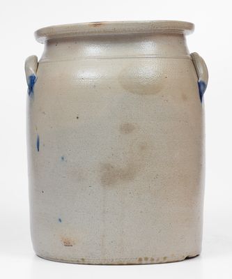 Extremely Rare M. & T. MILLER / NEWPORT, PA 3 Gal. Stoneware Jar w/ Grapes Decoration