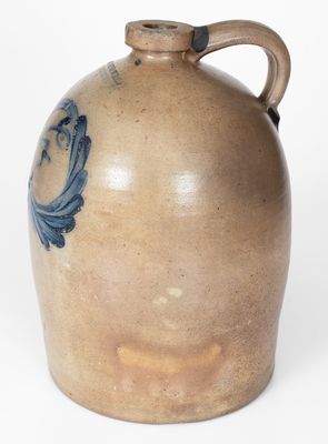 COWDEN & WILCOX / HARRISBURG, PA Man-in-the-Moon Jug, Pictured in Made of Mud