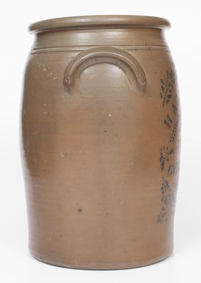 6 Gal. HAMILTON & JONES / GREENSBORO, PA Stoneware Jar w/ Stenciled Decoration