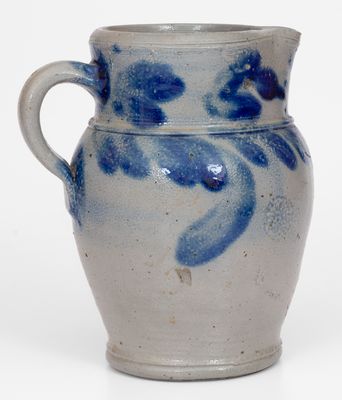 Fine 1/4 Gal. Stoneware Cream Pitcher, Chester County, PA prigin