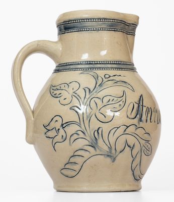 Fine Remmey, Philadelphia, PA Stoneware Presentation Pitcher, 1899