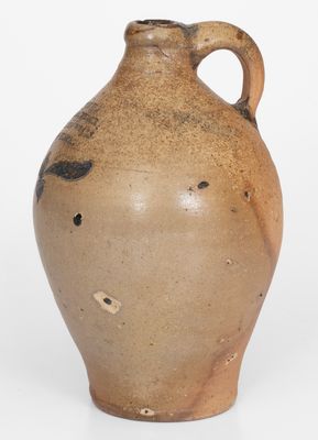 Small-Sized C. CROLIUS / MANHATTAN-WELLS / NEW-YORK Incised Stoneware Jug